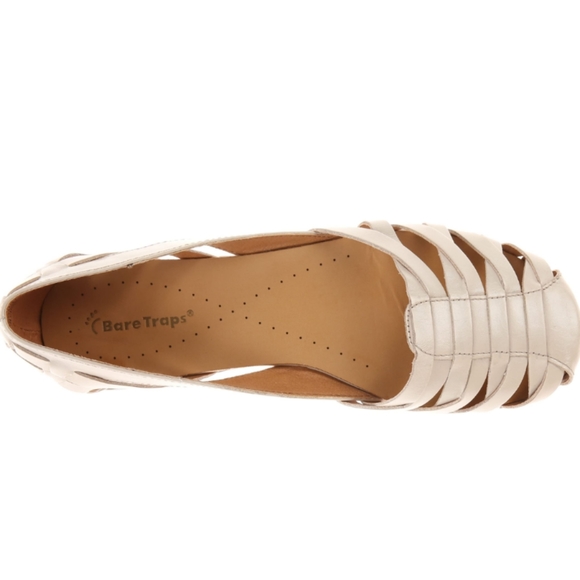 BareTraps Elton Chestnut Brown Tan Leather Huarache Gladiator Flats Shoes 6M - Picture 2 of 13